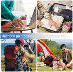 Silicone Collapsible Water Bottles, 16oz 500ml Portable Foldable Expandable - Image 7