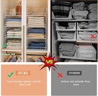 Yociyoga 4 Tier Stackable Closet Organizers and Storage Shelves, Foldable - Image 6