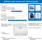 15.9 inch Motion Sensor Under Cabinet Lights, Magnetic Rechargeable Under - Image 2