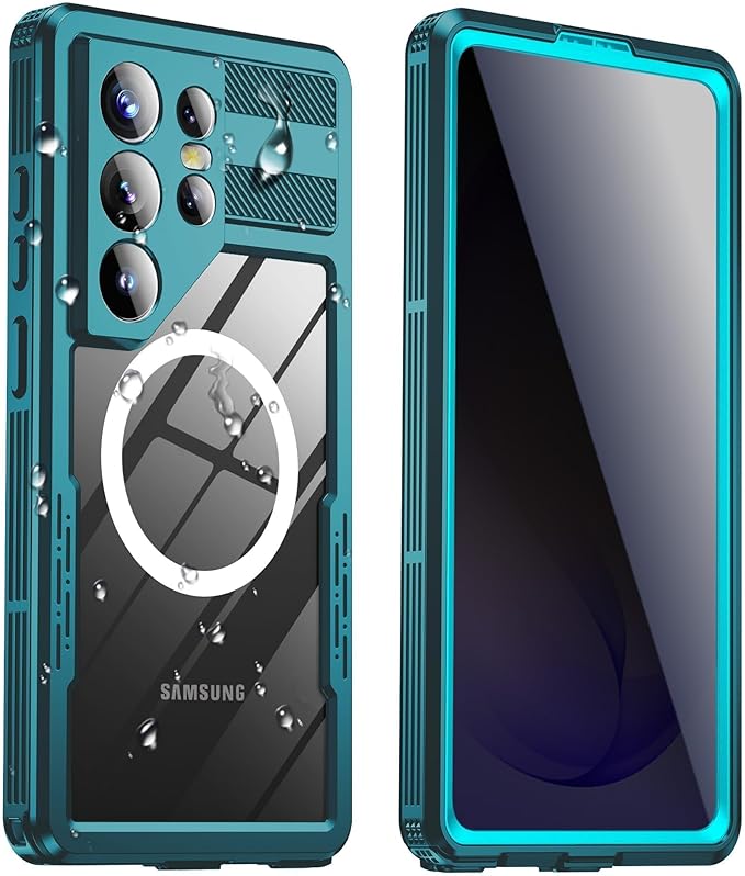 for Samsung Galaxy S26 Ultra Waterproof Case, Magnetic Heavy Duty Military by Haireca