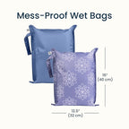 Tiny Twinkle Mess Proof Wet Bags | 2-Pack Reusable Waterproof Wet Bags - Image 6