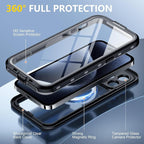 Red2Fire for iPhone 15 Pro Max Case Waterproof, Phone Case 6.7" Black/Clear - Image 6
