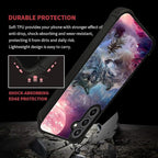 for Samsung Galaxy S23 FE Case, Star Two Wolfs Howling Pattern Graphic Design - Image 4