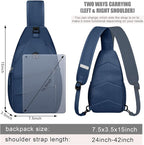 Pritent Crossbody Bags for Women Men Trendy Sling Bag Backpack Casual Chest Bag - Image 2