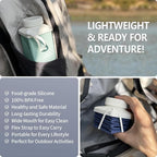 BEAUTAIL Collapsible Water Bottles 24.3oz, Foldable Travel Water Bottle - Image 3