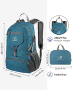 WATERFLY Small Lightweight Packable Backpack: 20l Ultra Light Foldable Travel - Image 2
