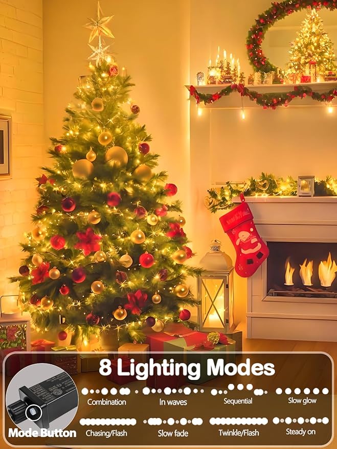 Super-Long 165FT 500 LED Christmas Tree Decor String Lights Indoor Outdoor - Image 2