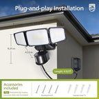 Philips 36W Motion Sensor Security Lights Outdoor, 3800 LM LED Dusk to Dawn - Image 7