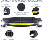 AlpsWolf LED Headlamp Rechargeable, 2 XPE LED and COB LED Head Lamp, Motion - Image 2