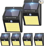 kolpop 6 Pack Solar Motion Lights Outdoor, 3 Modes/100LED Security Wireless by kolpop