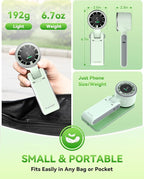 PlayHot Portable Handheld Turbo Fan, 5 Gear Wind, Battery Operated, 3 IN 1 Hand - Image 6