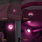 YUNLEX 2 Pack Pink Battery Night Light, Motion Activated Night Light, 2.6" - Image 9