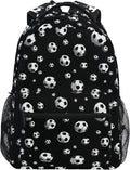 Wamika Football Ice Fire Boy Backpack Soccer Ball Sports School Backpack Kids by Wamika