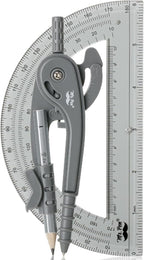 Mr. Pen- Geometry Compass and Protractor Set, 6 Inch Compass, 6 Inch Protractor by MrPen