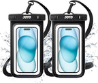 JOTO 2 Pack Universal Waterproof Phone Case by JOTO