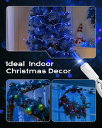 Brightown Blue Christmas Mini String Lights, 100-Count 26.5ft Incandescent Bulb - Image 4