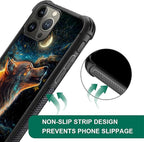for iPhone 16 Pro Case, Star Cave Hungry Wolf Pattern Graphic Design Girl Boy - Image 6