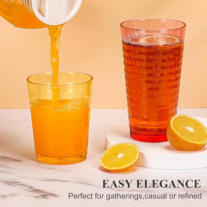 Acrylic Clear Highball Plastic Cups | Plastic Reusable Tumblers 16oz & 22oz | - Image 2