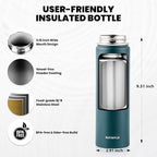 RAYMYLO Insulated Water Bottle 20 oz, Triple Wall Vacuum Stainless Steel - Image 5