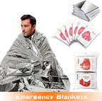 Emergency Mylar Thermal Blankets, Space Blanket Survival kit Camping Blanket - Image 2