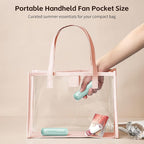 Mini Handheld Fan, USB Rechargeable 3 IN 1 Personal Cooler Fans - Image 2