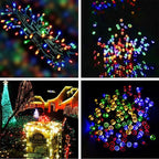 HOME LIGHTING 66ft Christmas Decorative Mini Lights, 200 LED Green Wire Fairy - Image 3