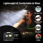Blukar LED Headlamp Rechargeable, 2000L High Lumen Super Bright Dimmable - Image 8