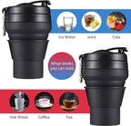 Collapsible Coffee Cup, 16 OZ 480ml Large Silicone Folding Camping Mug - Image 3