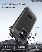 Mitywah Waterproof Case for iPhone 16, Shockproof Heavy Duty Case - Image 4