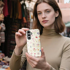 for Samsung Galaxy S25 Case, HL2 Aesthetic Bow Preppy Collage Hybrid 2 Layer - Image 5