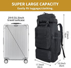 80L Hiking Backpack Men Camping Backpack, Waterproof MOLLE Military Tactical - Image 3
