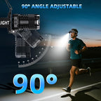 Super Bright Headlamp Rechargeable- LED Head Light, 99000LM Zoom Head Lamp & - Image 4