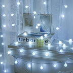 JMEXSUSS 100 LED White String Lights Indoor, Connectable Globe String Lights - Image 2