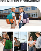 VASCHY Lightweight Backpack for School, Classic Basic Water Resistant Casual - Image 7