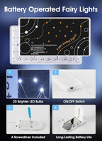 Brightown 12 Pack Led Fairy Lights Battery Operated String Lights Waterproof - Image 4