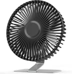 SLENPET 6 inch USB Small Desk Fan, 4 Speeds, Ultra-quiet, 90° Adjustment by SLENPET