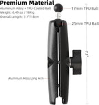 1" to 17mm Ball Adapter with 5.9" Long Double Socket Arm, Compatible with RAM B - Image 2