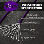 TECEUM 5/32" Paracord Rope 1000 – 1000ft / 200ft / 100ft / 50ft – Tactical - Image 2