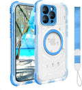 for iPhone 15 Pro Waterproof Case, IP68 Underwater Case Built-in Screen by EVCING