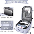 WONHOX Large Travel Backpack Carry on Flight Approved Laptop Work Business - Image 5