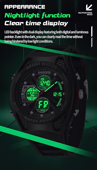 FANMIS Mens Military Multifunction Digital LED Watch Electronic Waterproof - Image 4