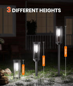 NEWMESSI 12 Pack Solar Pathway Lights Outdoor, Super Brightness IP65 Waterproof - Image 6