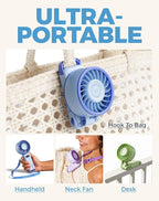 Diveblues Portable Turbo Fan, 100 Speed Handheld Fan - Image 5