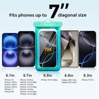 ProCase 2 Pack Floating Waterproof Phone Pouch IPX8, Universal Dry Bag Fits - Image 5