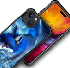 for iPhone 15 Plus Case, Snowy Mountain Fox Lake Pattern Graphic Design Girl - Image 2