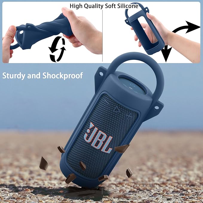 for JBL Grip Portable Waterproof Speaker Silicone Case, Portable Travel Soft - Image 6