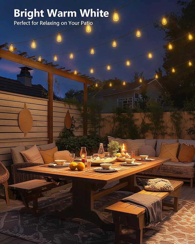 Brightown 76FT Solar String Lights Outdoor Waterproof - Image 7