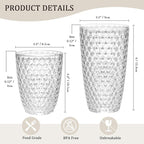 BELLAFORTE Shatterproof Plastic Tumbler Set – Laguna Beach 19oz Tall & 12oz - Image 6