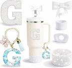 6PCS White Stanley Cup Accessories Set Fit by MOTEERLLU