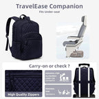Backpack for Women, College Backpack, Quilted Casual Daypack, Waterproof - Image 6